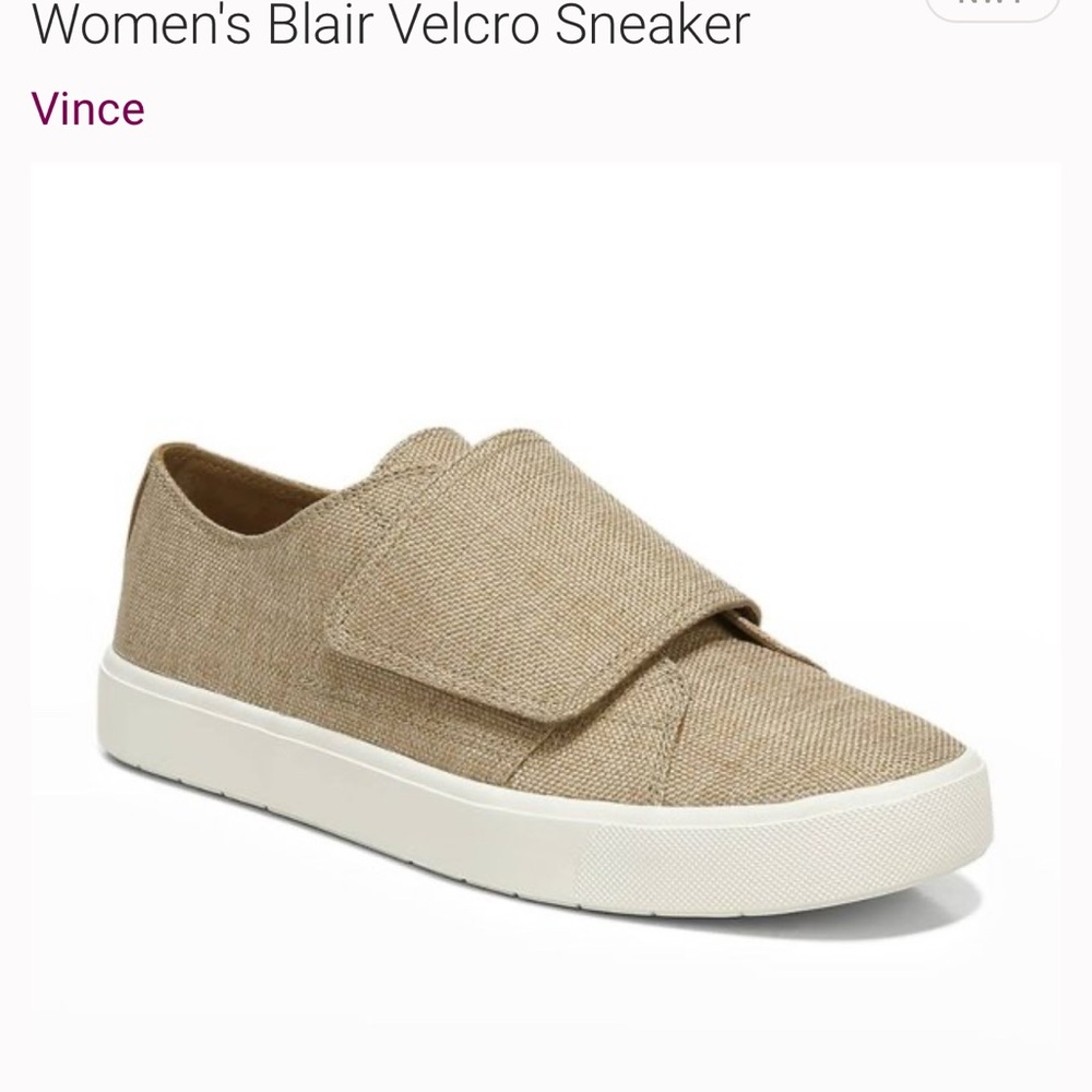 Vince Women's Blair Velcro Sneaker - Tan size 9